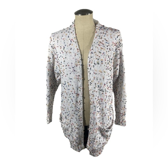 Colorful Speckled Knit Cardigan Size Small - Picture 2 of 7